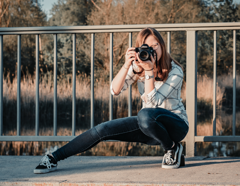 Fotografin Tanja beim Shooting